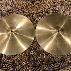 Paiste Formula 602 Vintage 1960s Pre-Serial 14 inch Light Hi-Hats 800g 878g Sound Sample