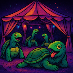 TOM EN DE PARTYTENT X USH,TOXIC MACHINERY-TURTLES remix