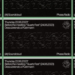 BEFORE THE MEETING #009: PUSHMANN (QUARTZ FEST)