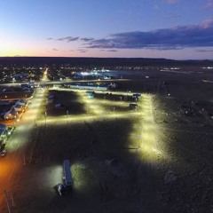 Alejandro Echarren- Weretilneck inauguró una nueva red eléctrica y de alumbrado público en Jacobacci