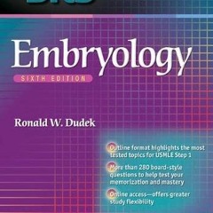 [ACCESS] KINDLE PDF EBOOK EPUB BRS Embryology (Board Review Series) by  Dr. Ronald W.