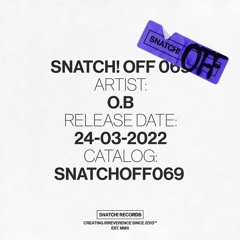 01 O.B - Se Puede (Original Mix) [Snatch! Records]