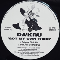 AA1. Da'Kru - Got My Own Thing (Lenny Lopez Underground Mix)