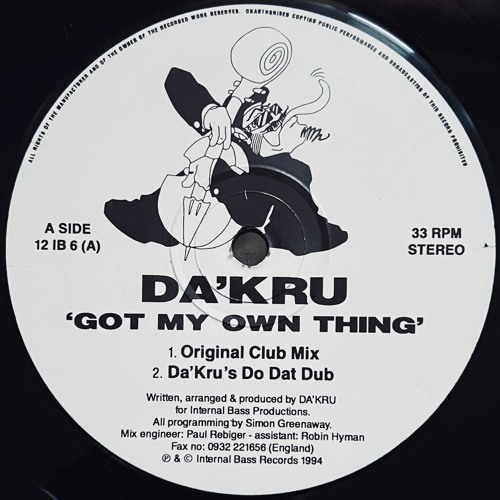 AA1. Da'Kru - Got My Own Thing (Lenny Lopez Underground Mix)