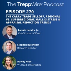 270. The Carry Trade Selloff, Regional vs. Superregional Mall Distress, & Appraisal Reduction Trends