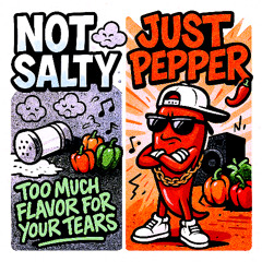 Not Salty, Just Pepper