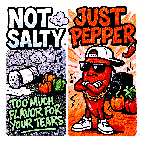 Not Salty, Just Pepper