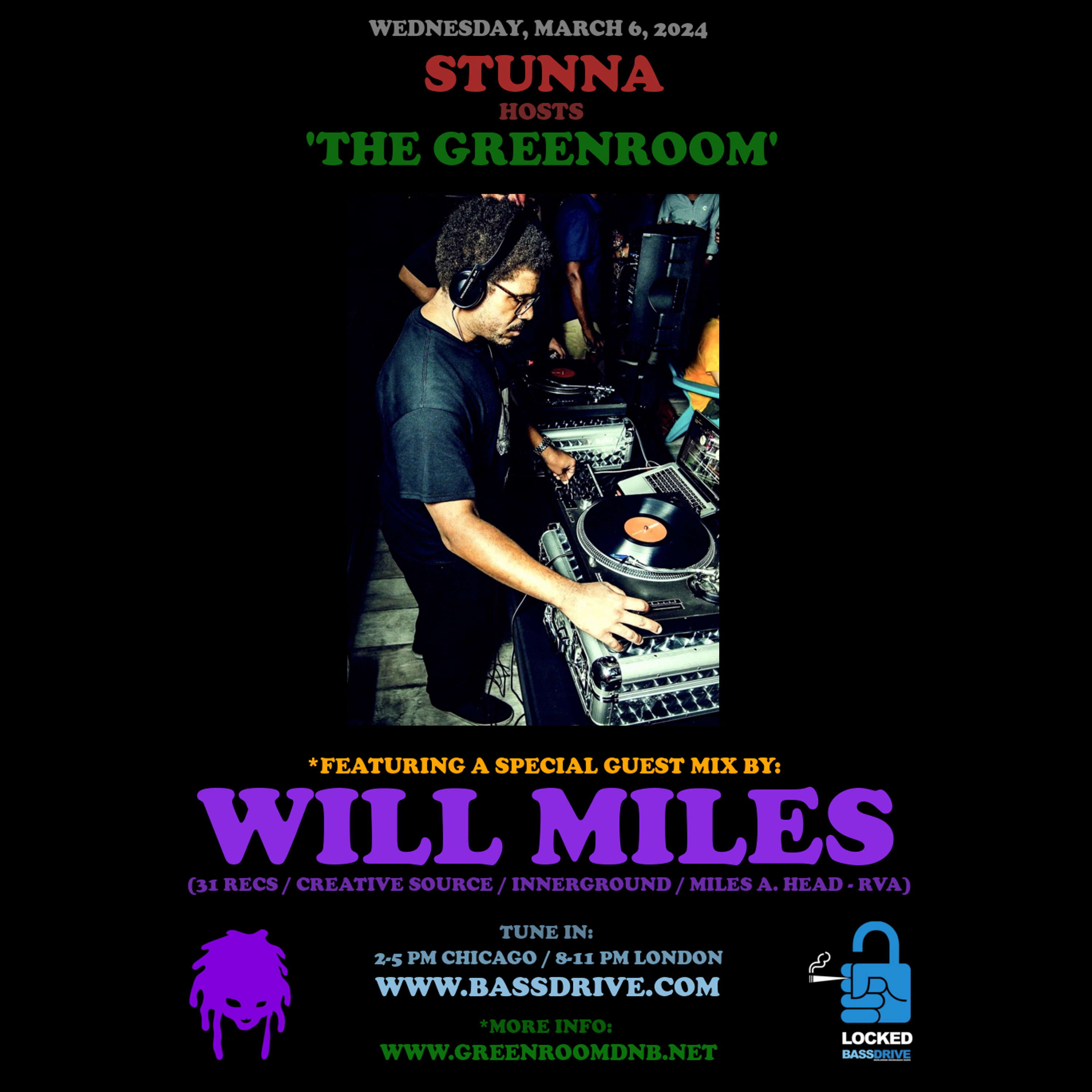 STUNNA Hosts THE GREENROOM with WILL MILES Guest Mix March 6 2024 episode artwork