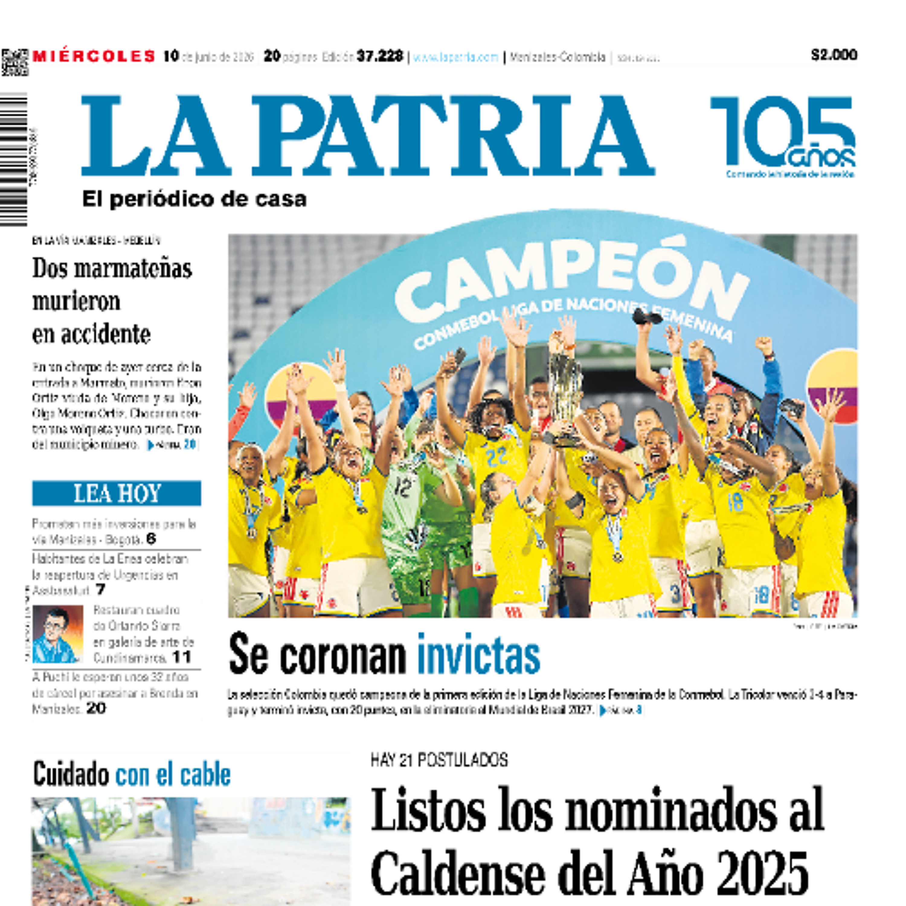1. Titulares del informativo de la mañana - 10 de junio episode artwork