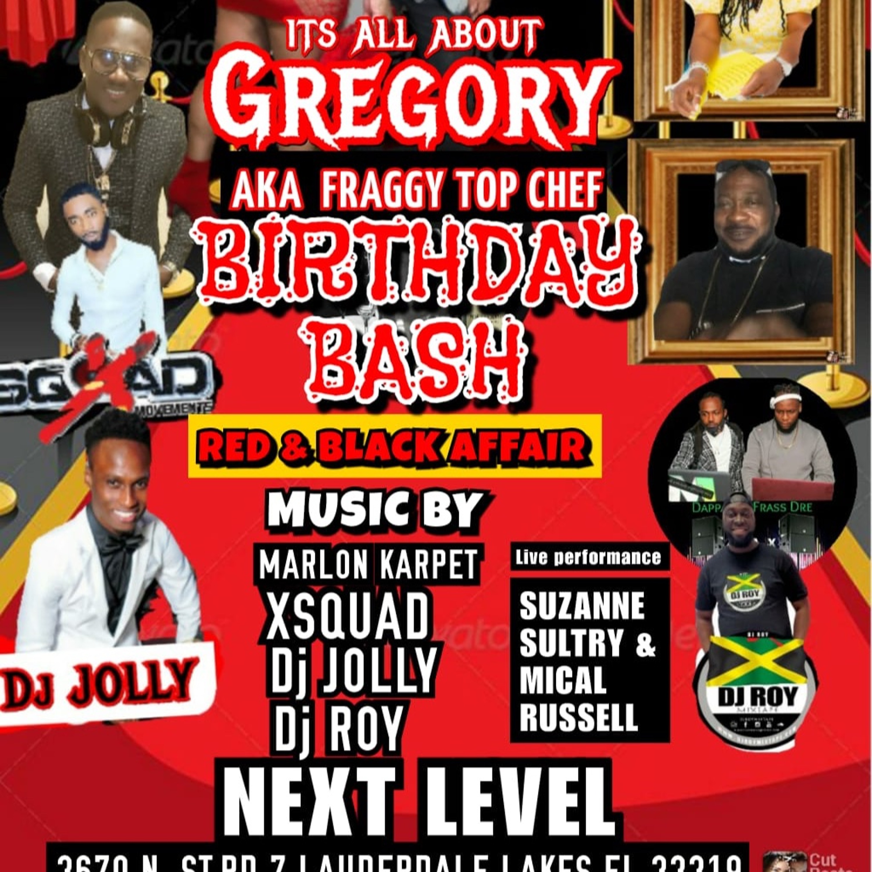 DJ ROY GREGORY BIRTHDAY RED & BLACK AFFAIR FL. 4.23.22 LIVE AUDIO