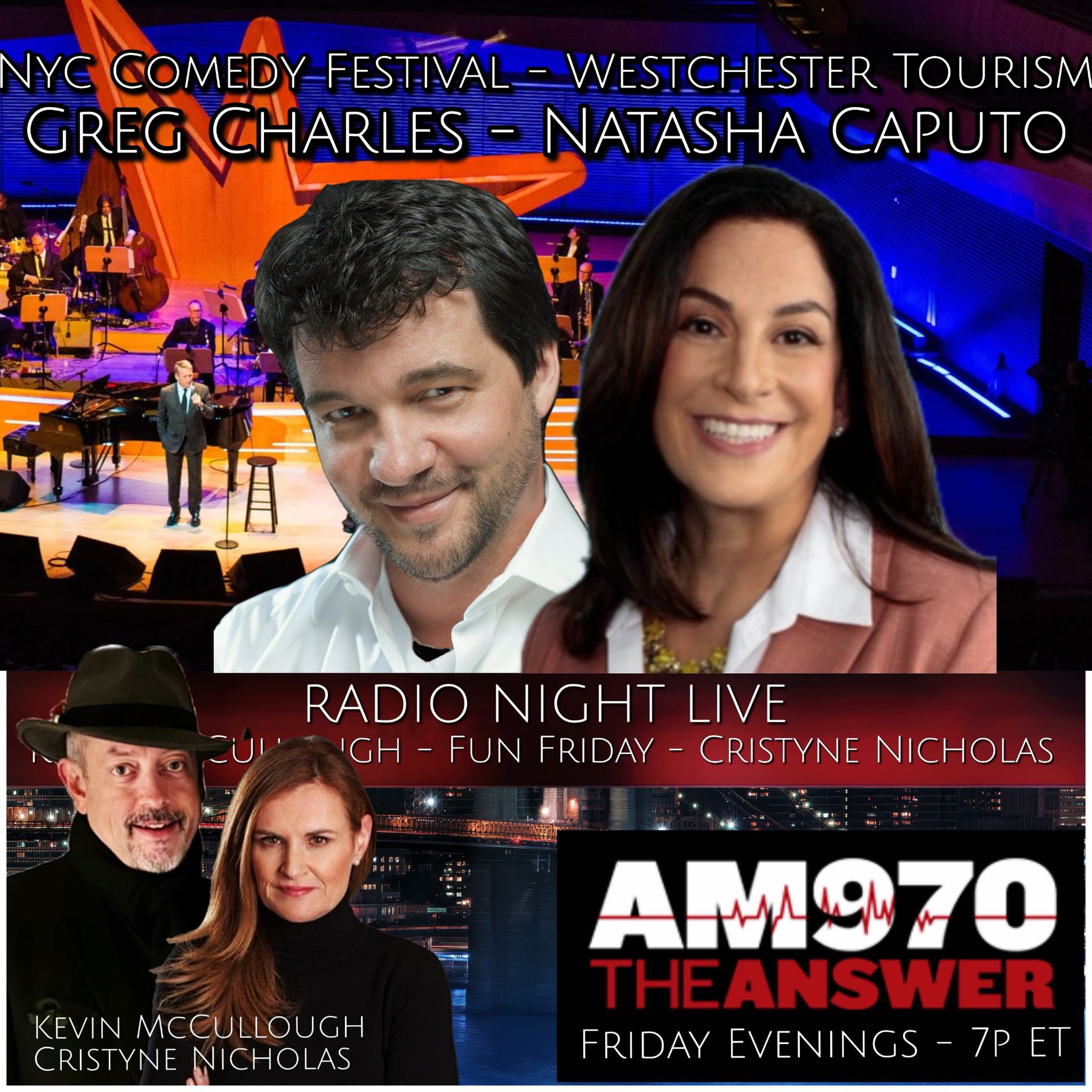 20251024-Greg Charles (NY Comedy Festival); Natasha Caputo (Westchester County Tourism + Film)