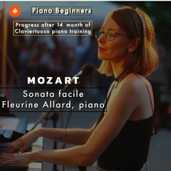 Mozart: Sonata Facile, Fleurine Allard  (progress after 14 month Claviertuoso training)