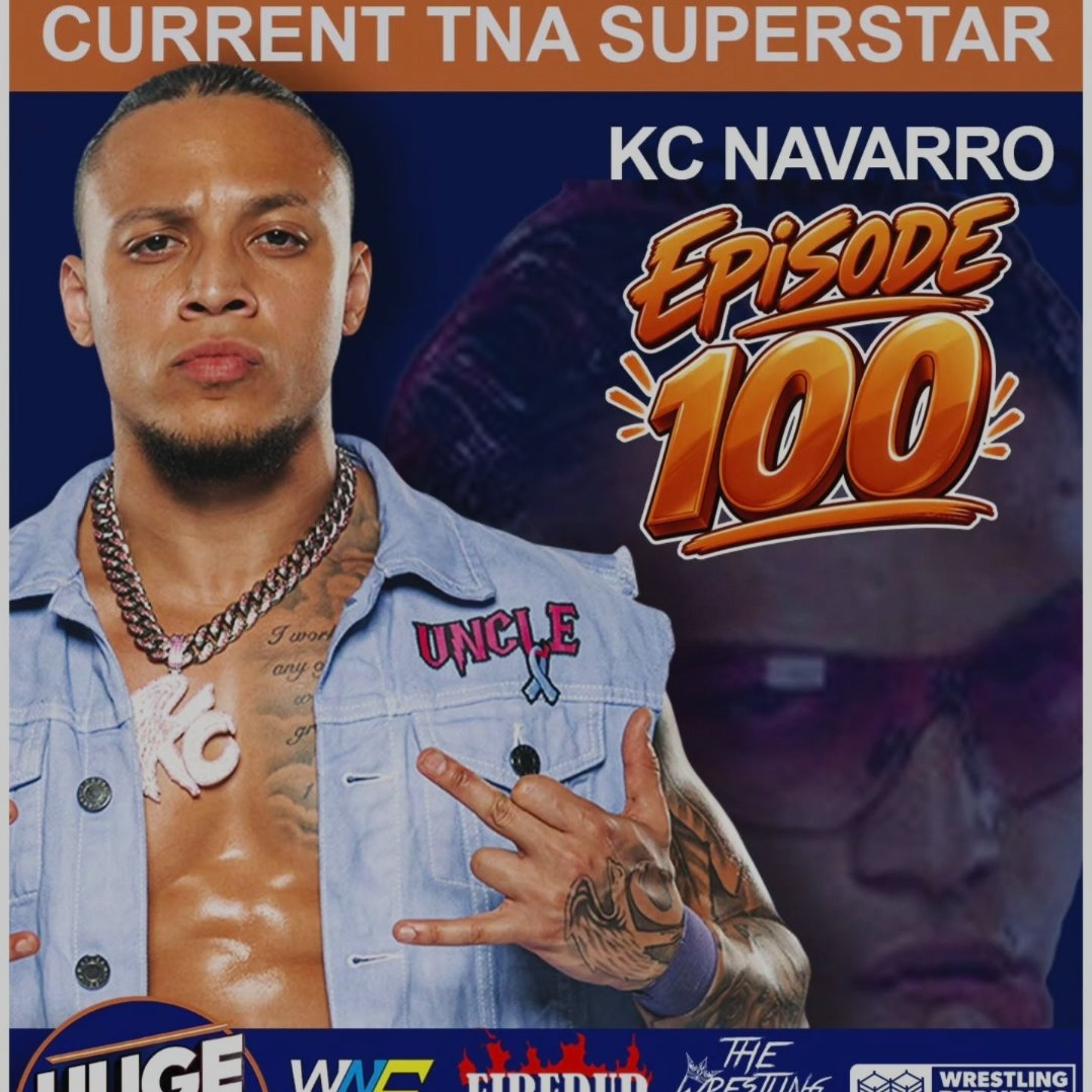 Thursday, August 13:  Huge Pop-episode100 K.C. NAVARO episode artwork