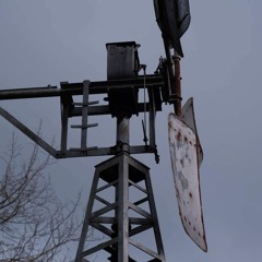 Windmill with water pump in forest