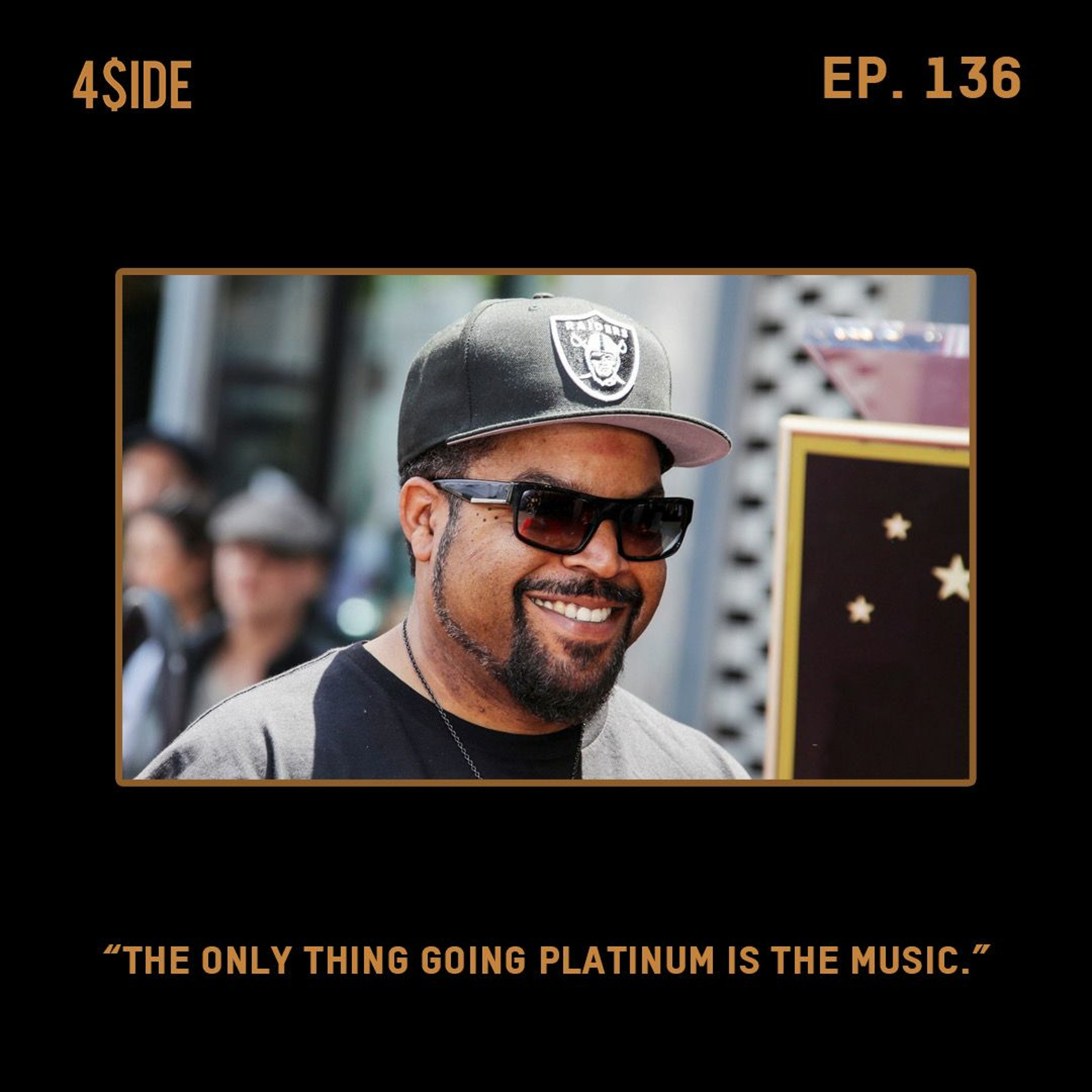 Ep #136: "THE ONLY THING GOING PLATINUM IS THE MUSIC." episode artwork