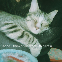 i hope u think of me when i think of u (demo)