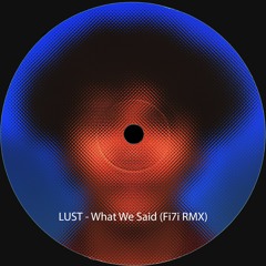LUST - What We Said (Fi7i RMX)