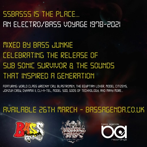 SSBASSS Is The Place, mixed by Bass Junkie - Electro from 1978 to 2021