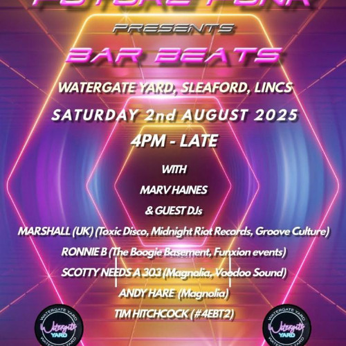 Live set recording 02/08/2025 from Future Funk @Watergate Yard Sleaford