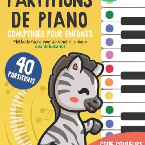 40 Partitions de piano: Comptines pour enfants: Méthode facile pour apprendre le piano aux débutants: Code couleur arc en ciel (Piano Arc-en-ciel) (French Edition) vk - I2vUW5FC8P