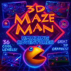 3D Maze Man - Space Level (RSILC AI Mix)