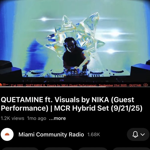 Ft Visuals Stream QUETAMINE ft. Visuals by NIKA | MCR Hybrid Set (9/21/25) by ...