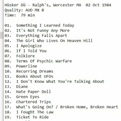 Husker Du Song #2 @ Ralph's Diner 10/2/84