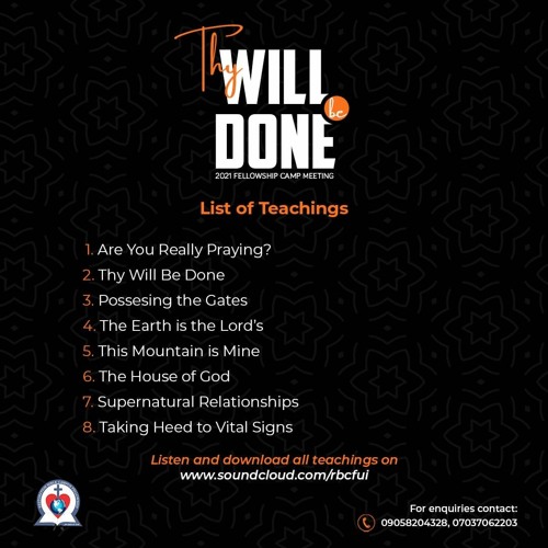 Stream 05. This Mountain Is Mine - Pastor Tiwatide Lasebikan by Restoration  Bible Campus Fellowship(RBCF) | Listen online for free on SoundCloud
