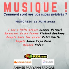MUSIQUE ! 140 - 22 06 22 - "Angela" (Saian Supa Crew + Hatik) / Patti Smith / Ridan / R. Anthony