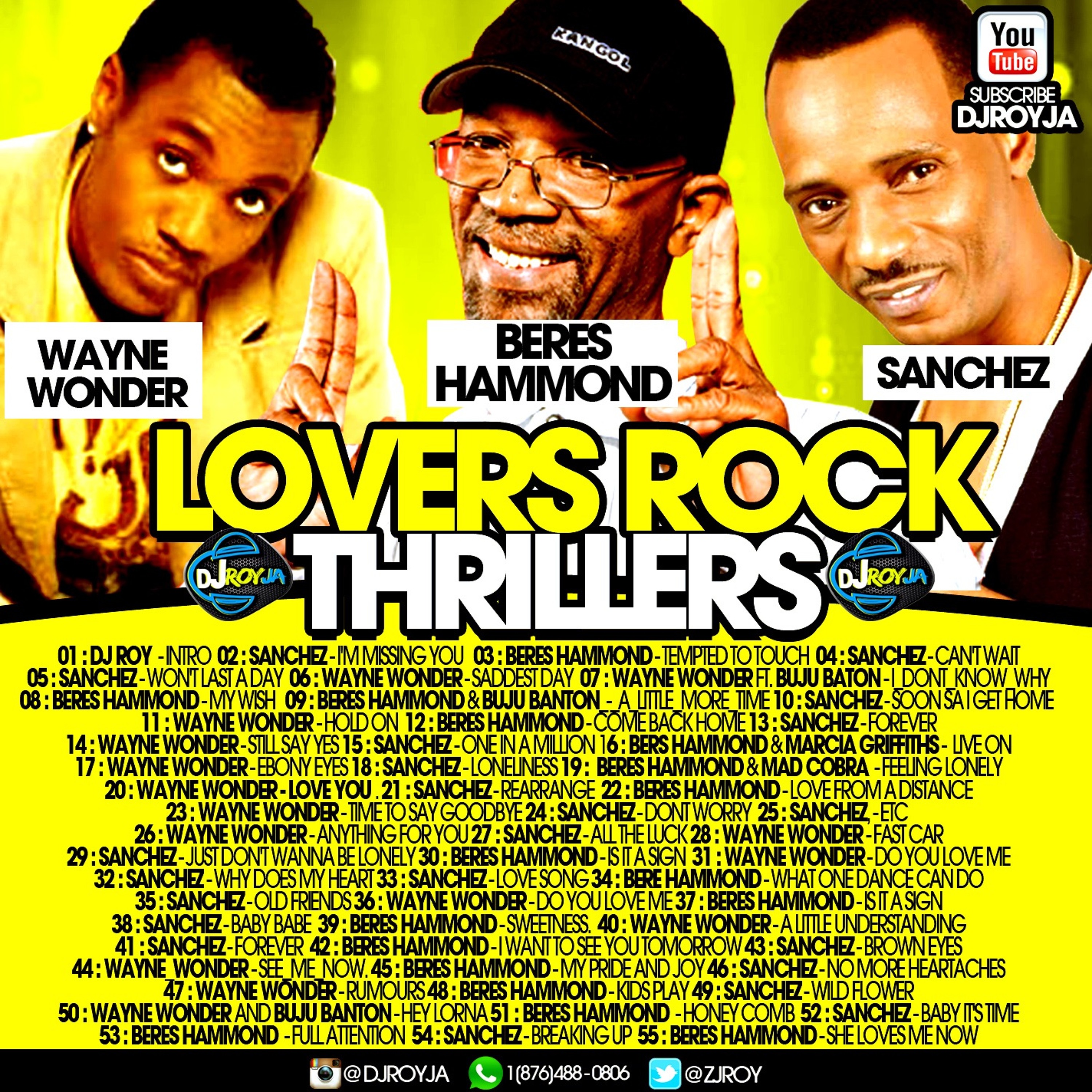 DJ ROY BEST OF WAYNE WONDER , SANCHEZ & BERES HAMMOND MIXTAPE