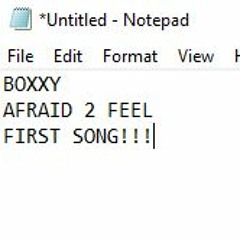 BOXXY - AFRAID 2 FEEL
