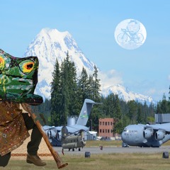 Military base plays a hum, so I answer with BLASTY the hollow wooden tube
