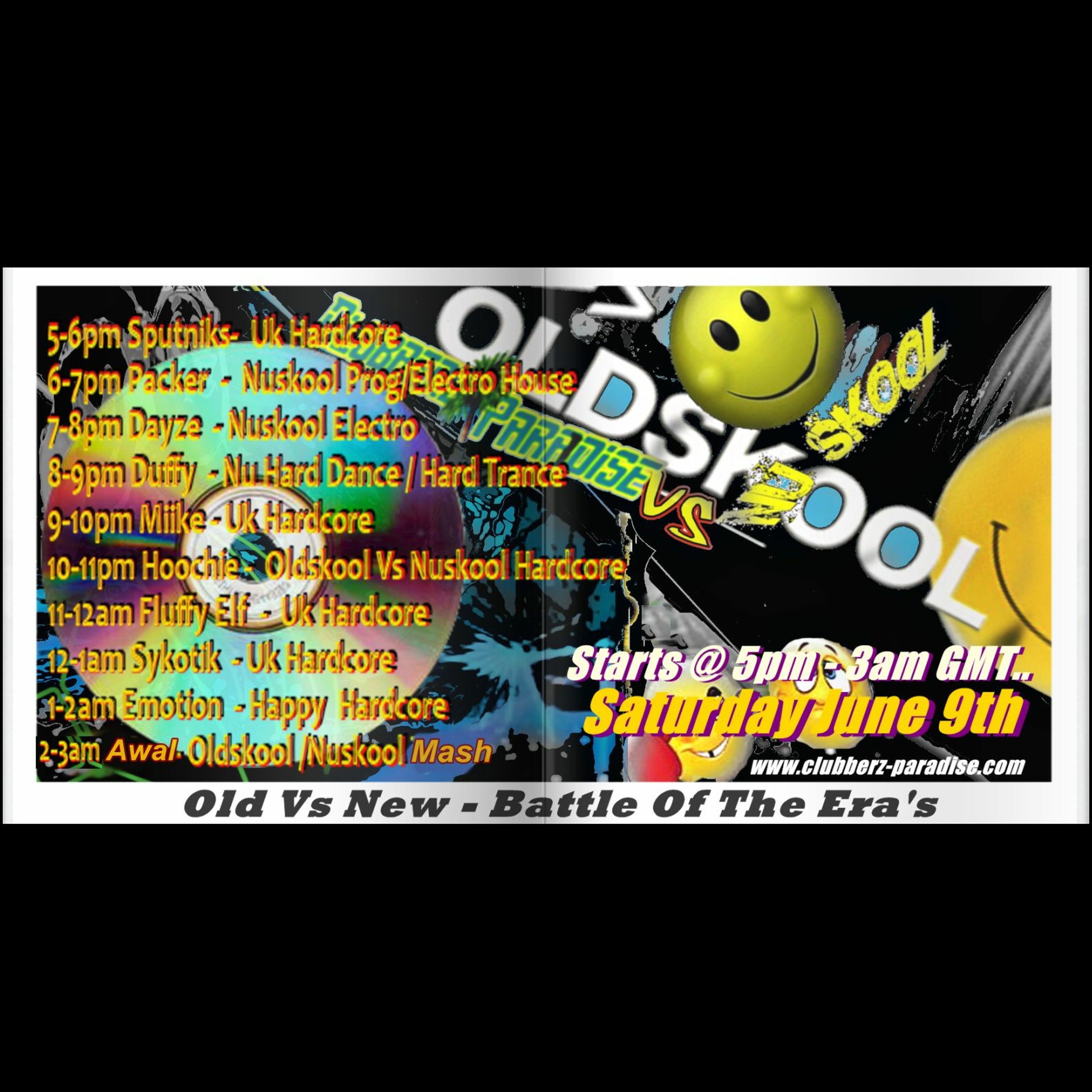 Clubberz Paradise Oldskool vs. Newskool Mashup episode artwork