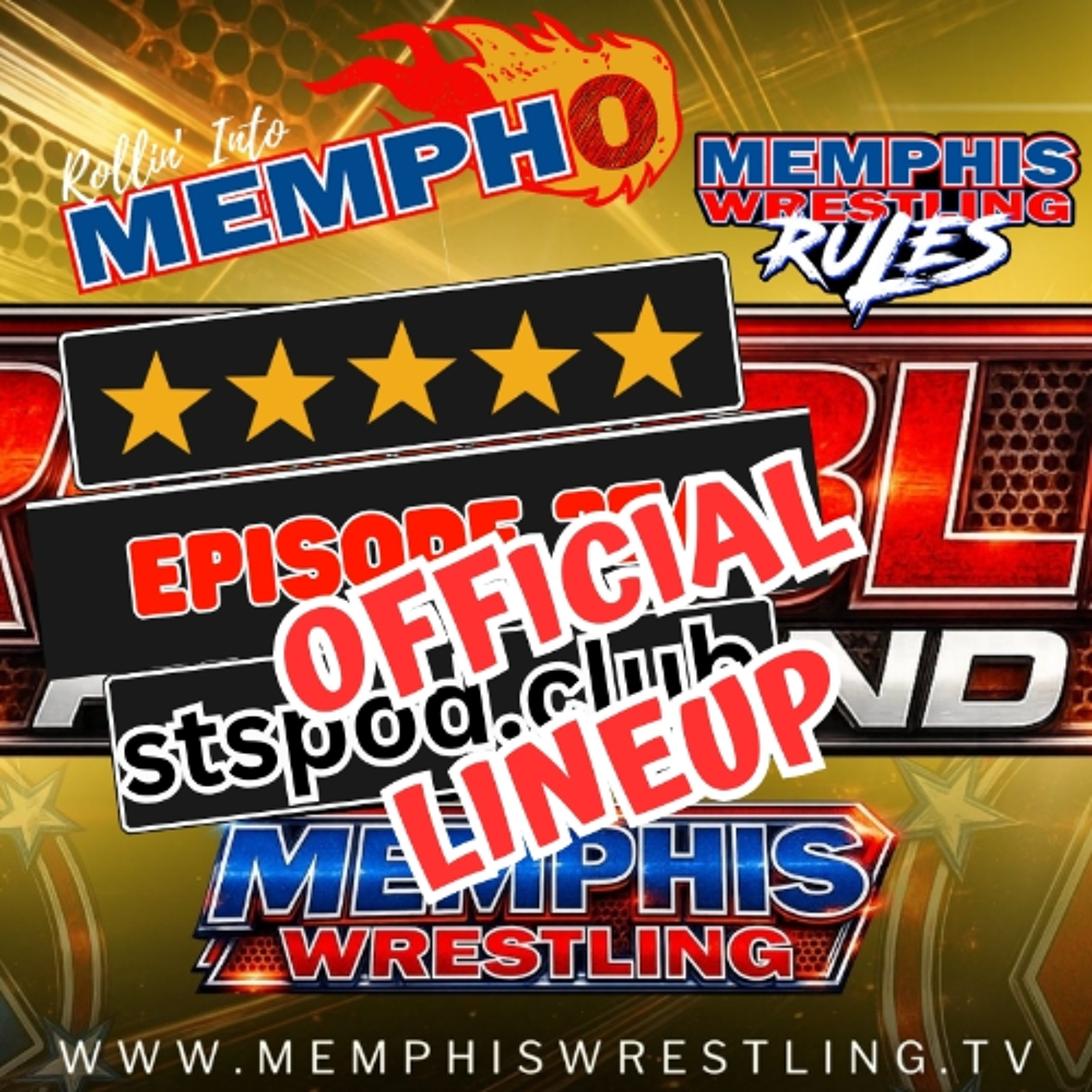 OFFICIAL LINEUP Memphis Wrestling, Episode 256