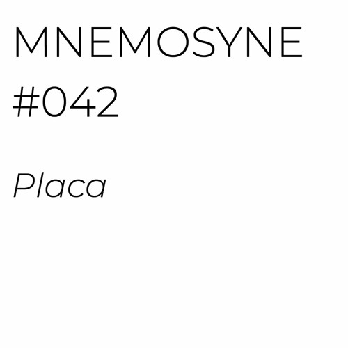 MNEMOSYNE #042 - PLACA
