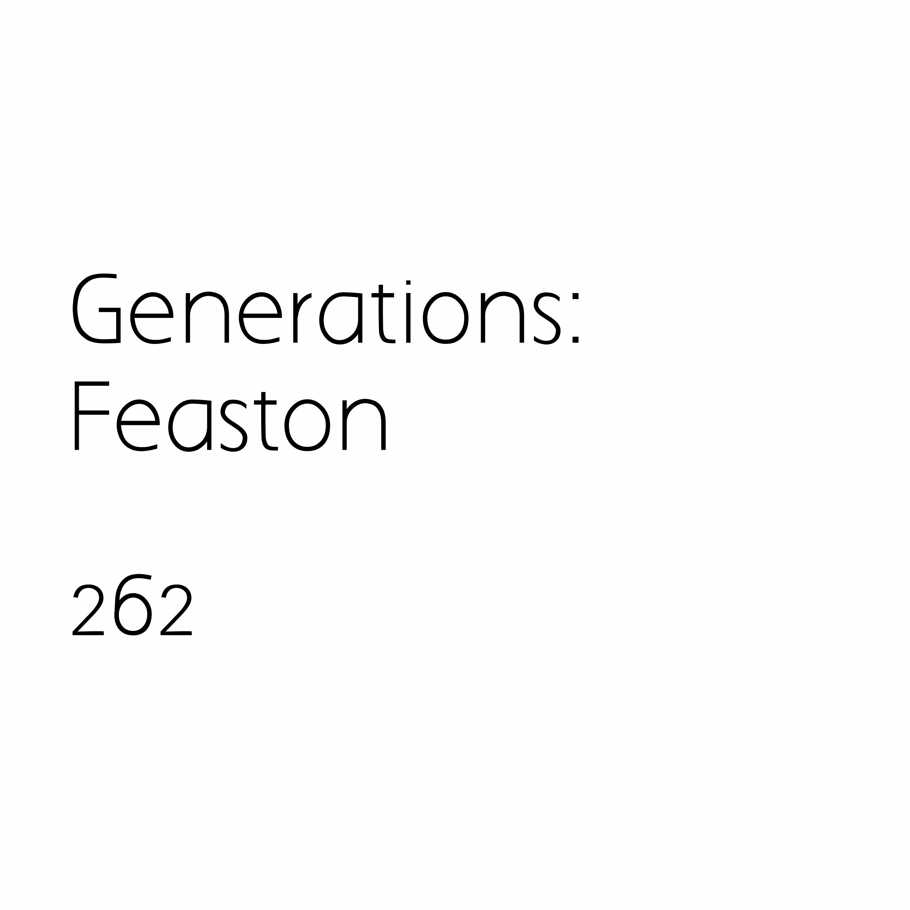 cover of episode Generations : Feaston 262