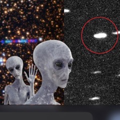 Alien Invader Riding On A Comet