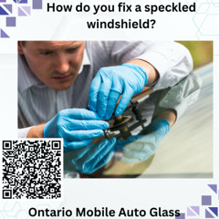 How do you fix a speckled windshield
