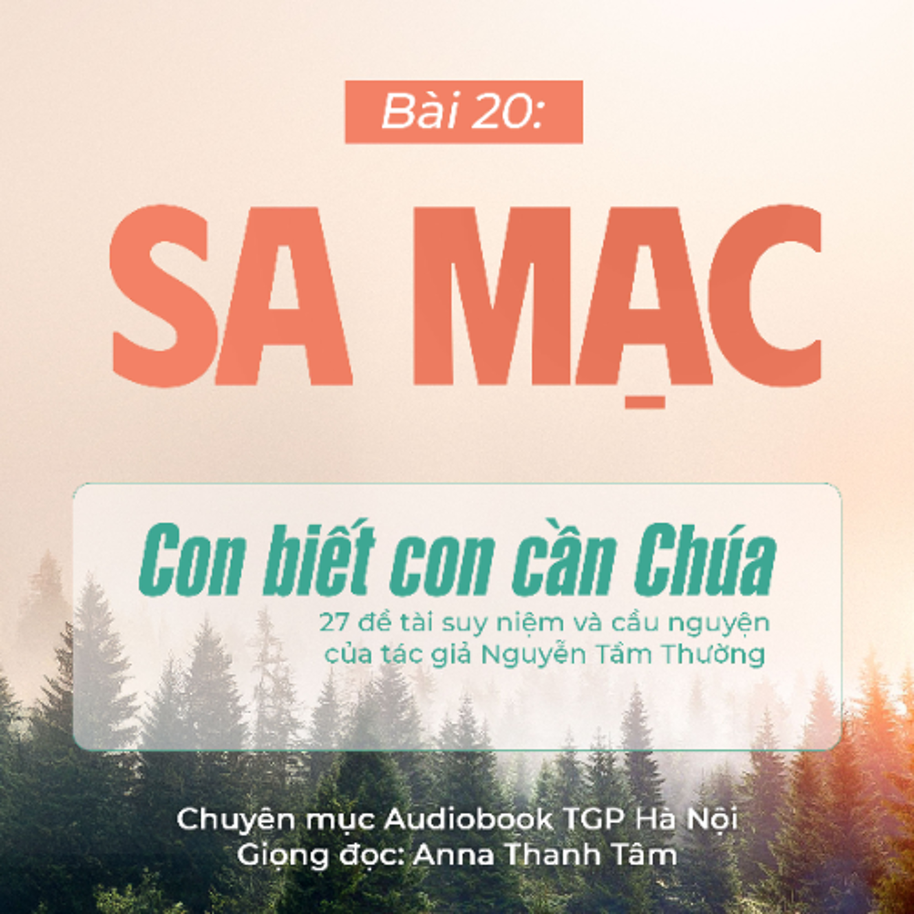 #20 Sa mạc || Con biết con cần Chúa || Tác giả Nguyễn Tầm Thường