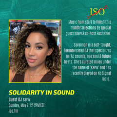 sunday vibes... | solidarity in sound guest mix