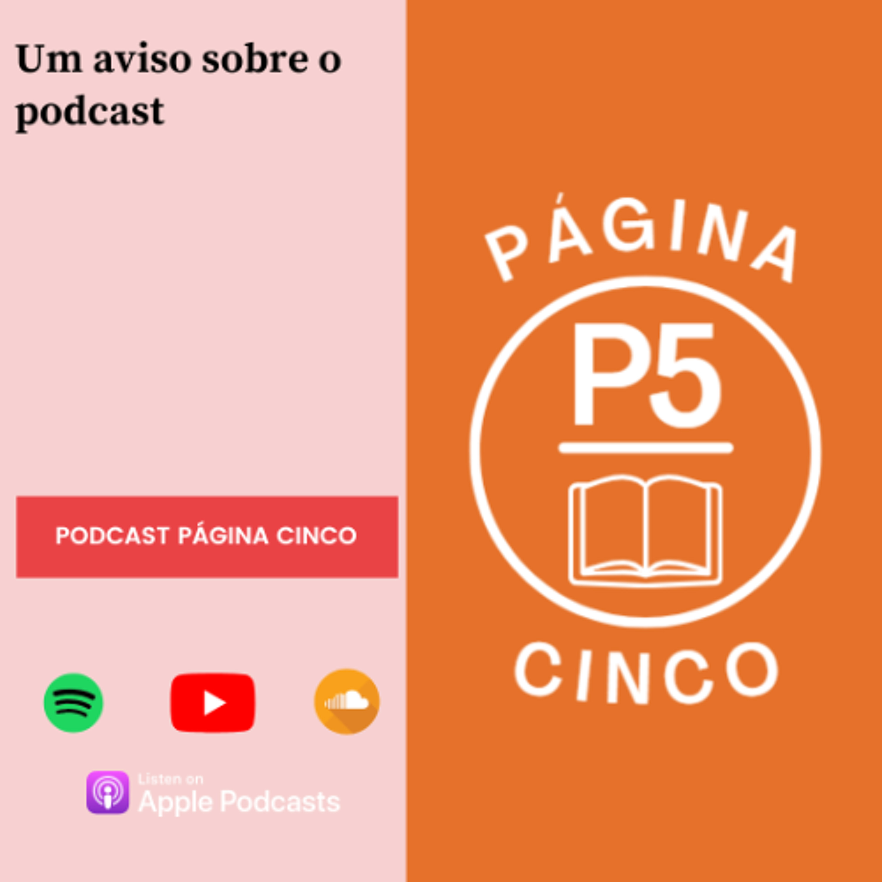 Página Cinco: Um aviso