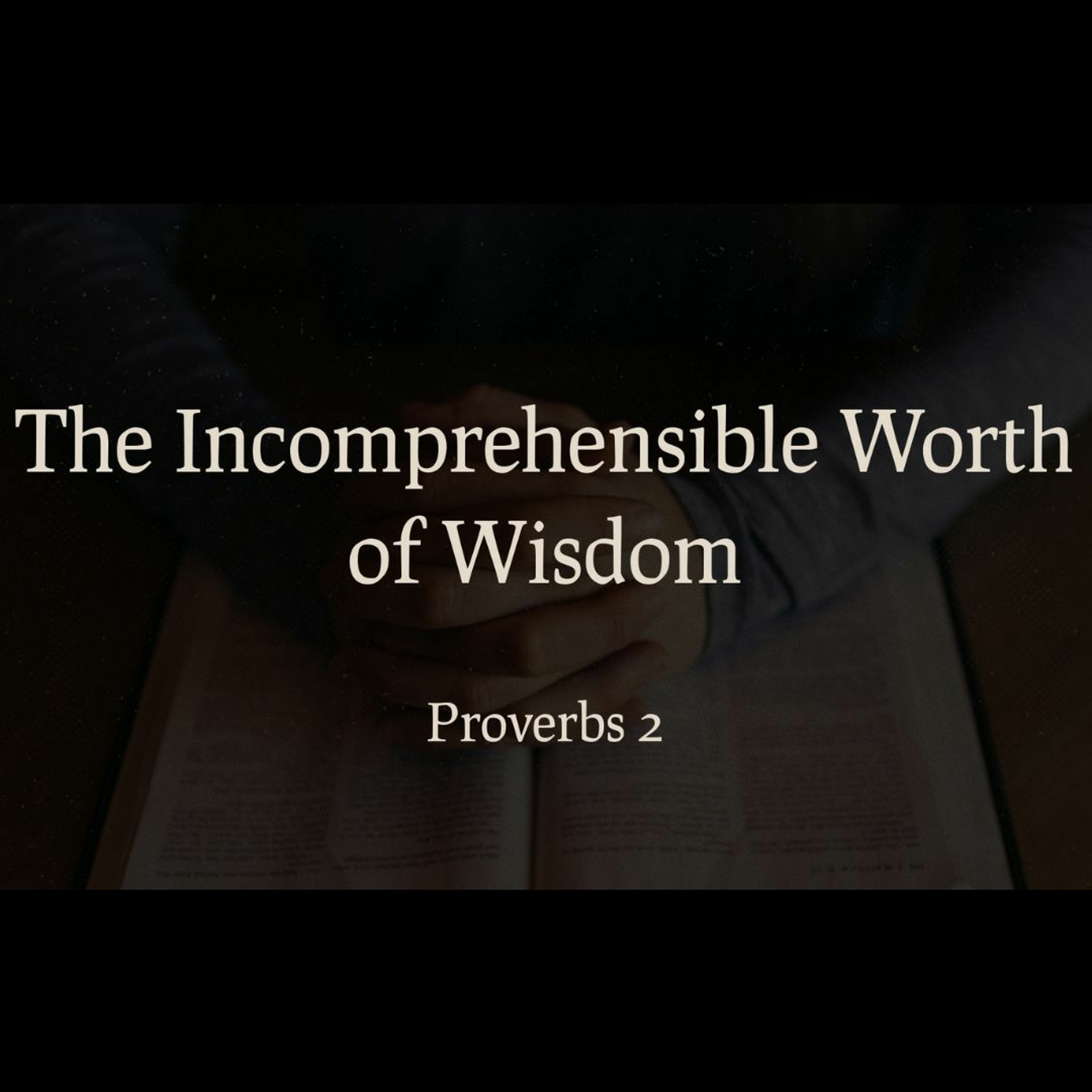 The Incomprehensible Worth of Wisdom (Proverbs 2)