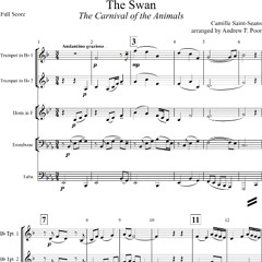 The Swan for Brass Quintet