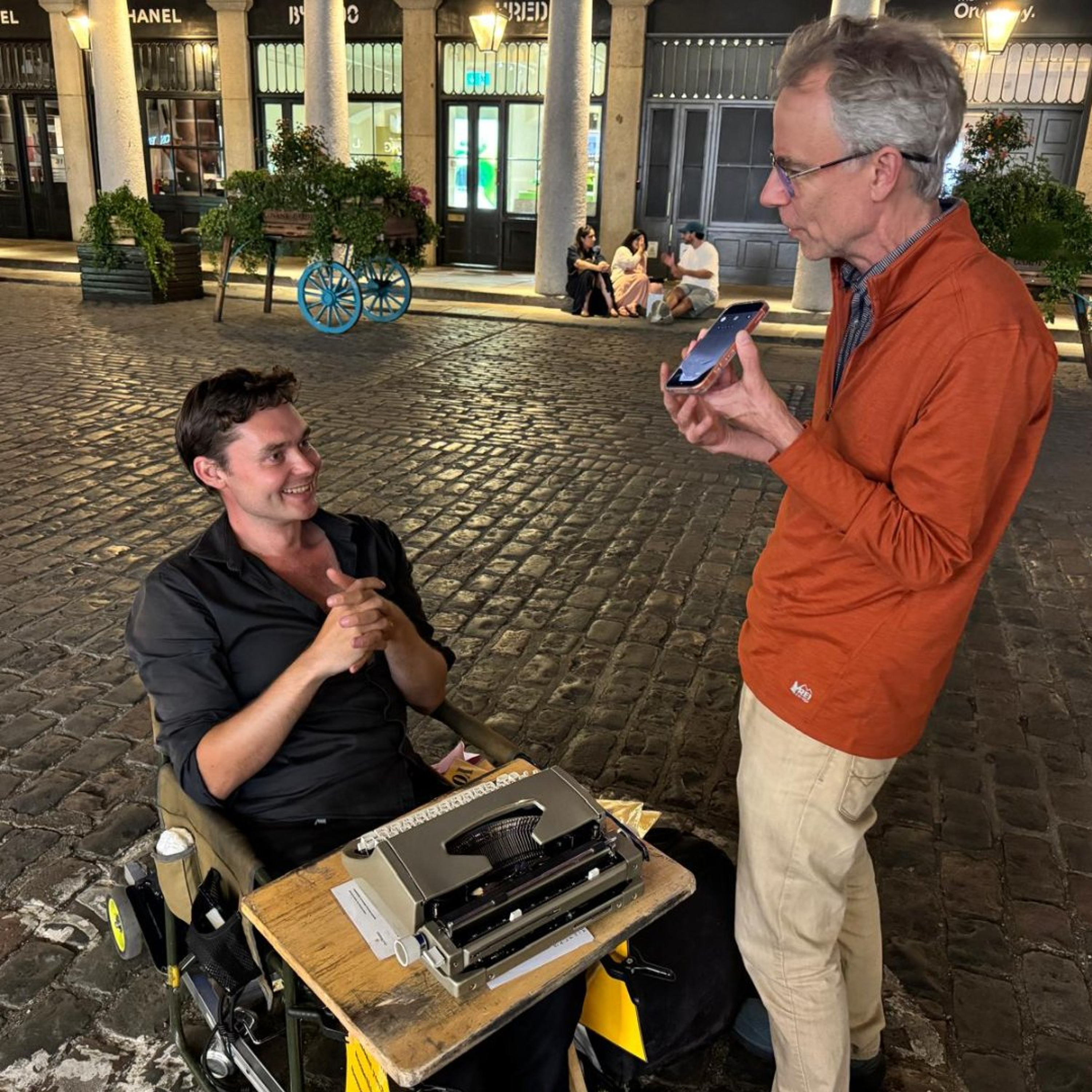 "Kit" Delivers Street Poetry on Demand in London