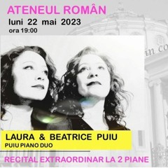 Puiu Piano Duo, in concerto all’Ateneo di Bucarest