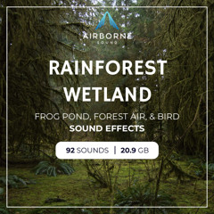 Rainforest Wetland Sound Effects Library Audio Demo Preview Montage