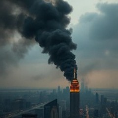 black smoke