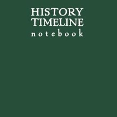 🌮[eBook] EPUB & PDF History Timeline Notebook Dark Green Softcover Graph Paper BCE - CE Jo