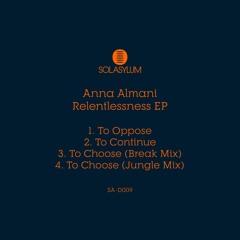 Anna Almani - Relentlessness EP