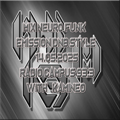 Mix Neuro Funk émission DNB Style radio campus 14.05.2025 with kamineo sound cloud